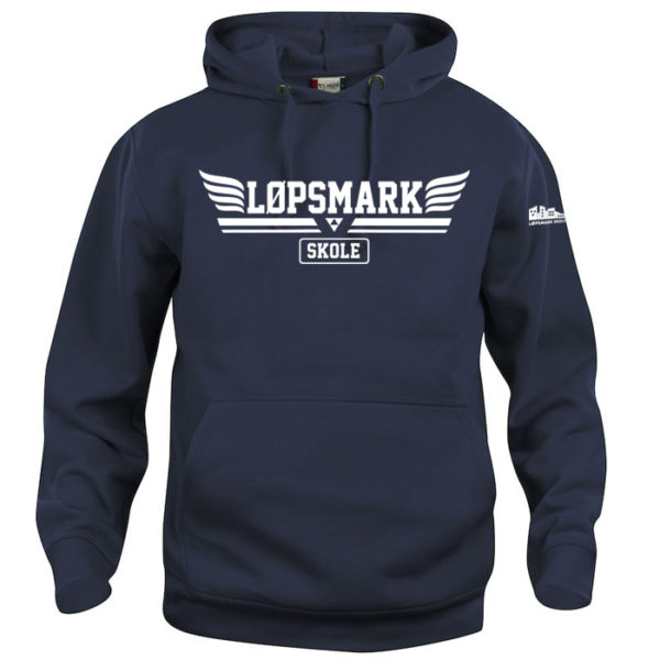 lms navy blå hoodie