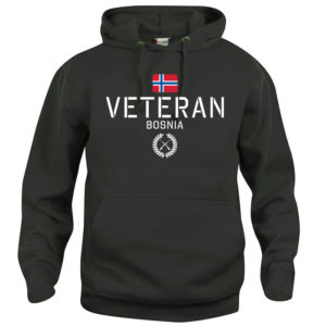 veteran bosnia black hoodie