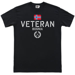 veteran bosnia black tee