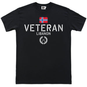 veteran libanon black tee